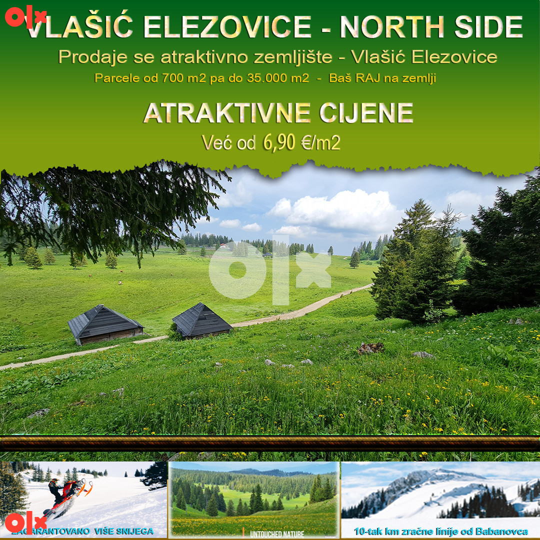 ZEMLJA,PARCELA,PARCELE PRODAJEM ZEMLJISTE 500 m2-VLASIC-ELEZOVICE 9