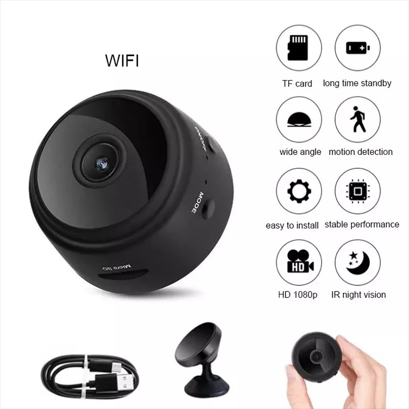 Mini kamera WiFi nadzorna špijunska FHD