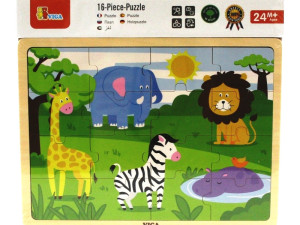 Viga drvena slagalica puzzle puzle slagalice 16kom.