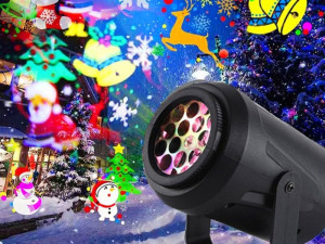 Led laser novogodisnji projektor vodootporni, 16 motiva