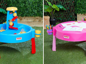 Radni sto za pisanje, pješčanik, vodenica, 3u1 igračke