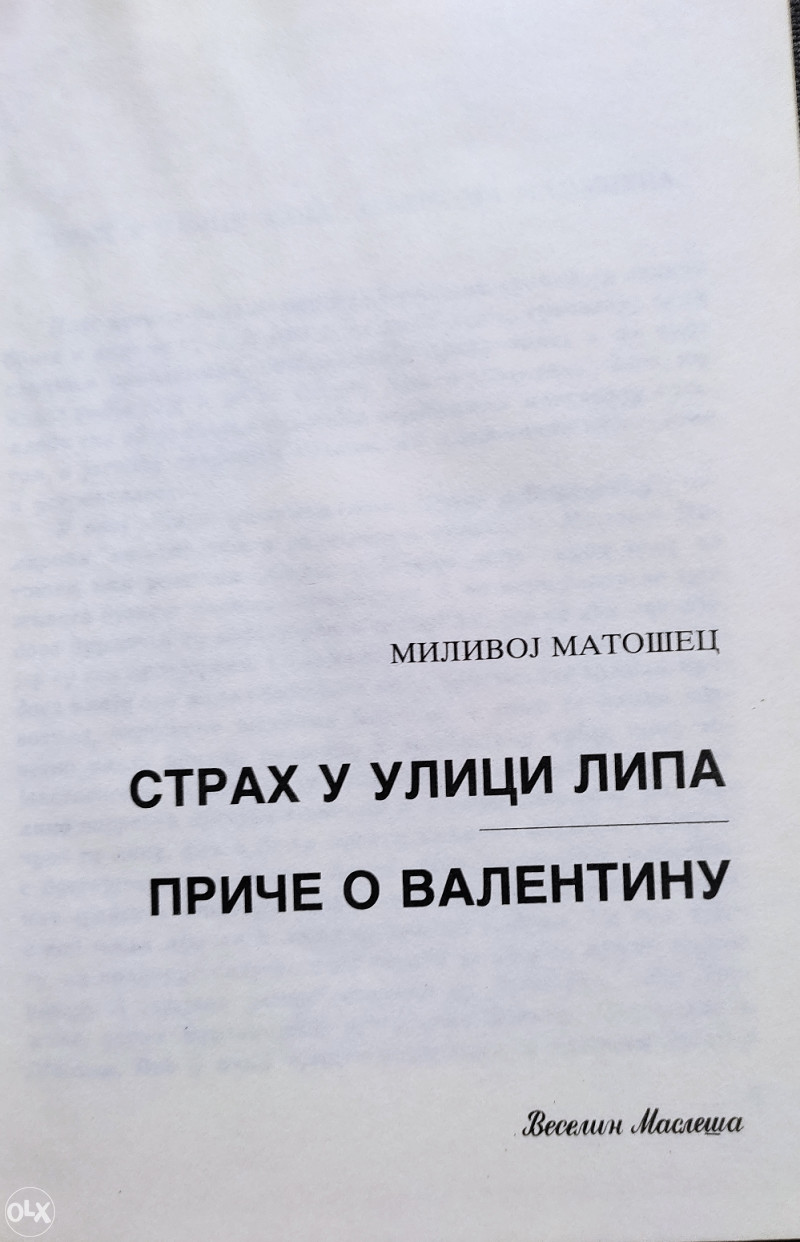 Strah u ulici lipa, Milivoj Matošec