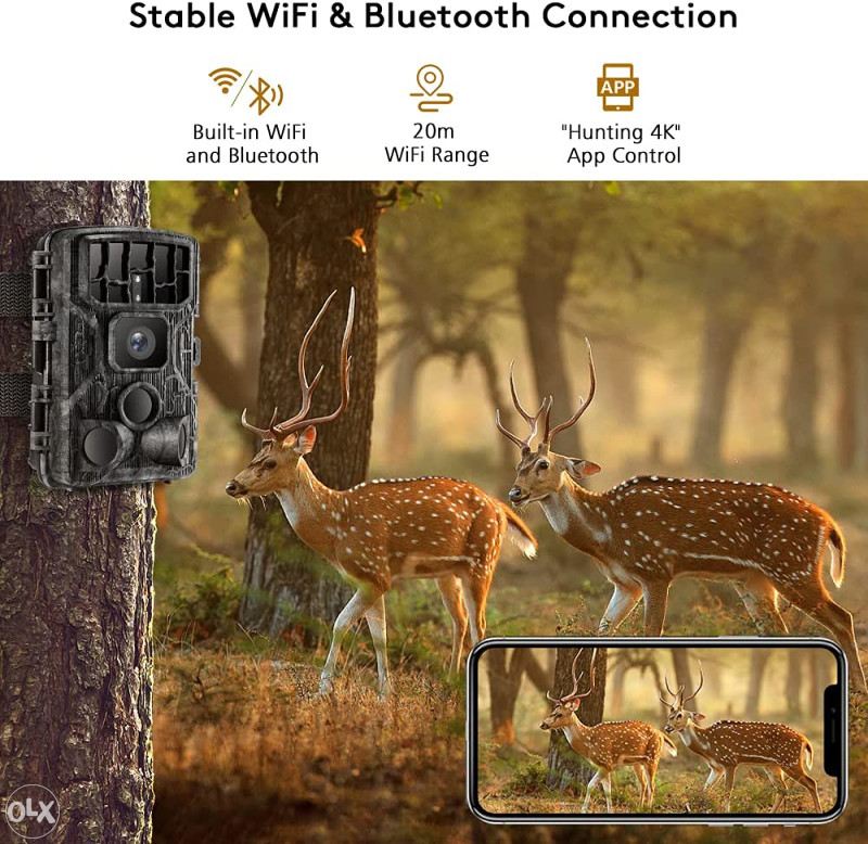 WiFi 4K 30MP TRAIL lovačka kamera IP66 vodootporna