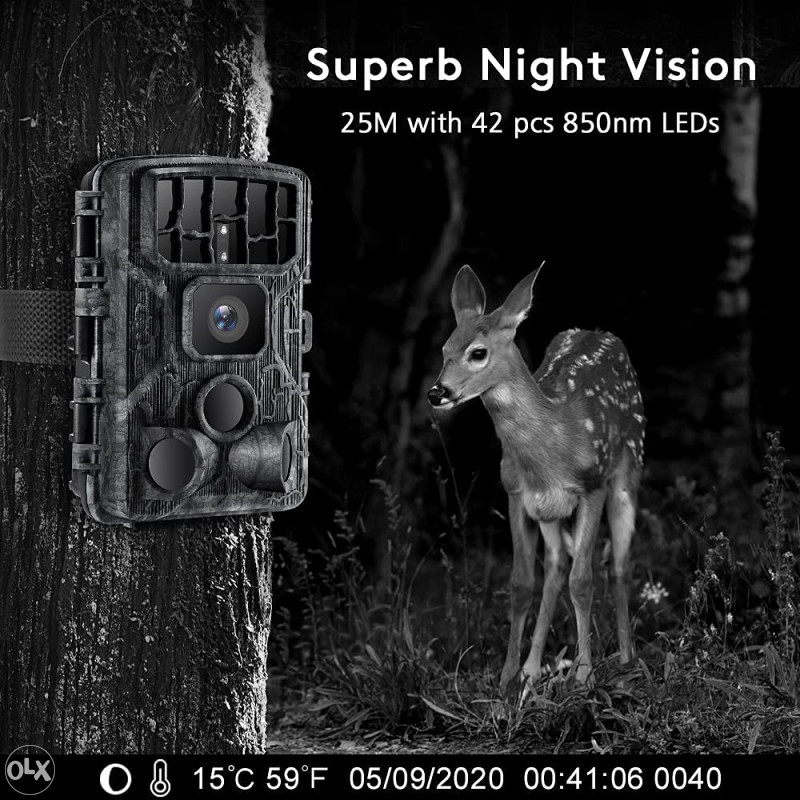 WiFi 4K 30MP TRAIL lovačka kamera IP66 vodootporna