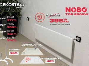 Norveški konvektor NOBO TOP 2000W