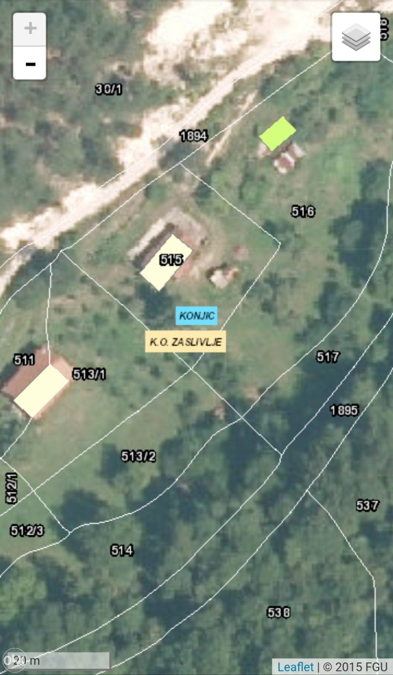 Zemljište 876m2 sa kamenom kućom Drecelj-Konjic 3