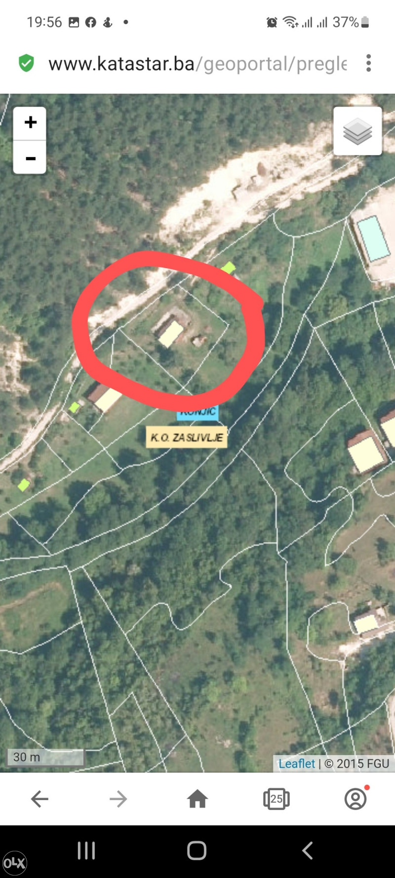 Zemljište 876m2 sa kamenom kućom Drecelj-Konjic 2