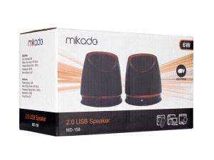 Zvucnici 6W Crno-Crveni