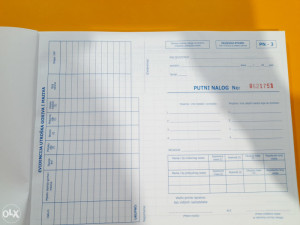 Putni nalog za teretno motorno vozilo PN-3