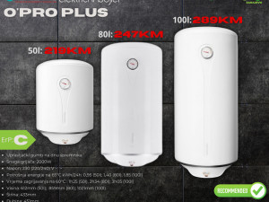 Bojler el. Atlantic O'PRO PLUS 80l  (ugradnja 70KM)