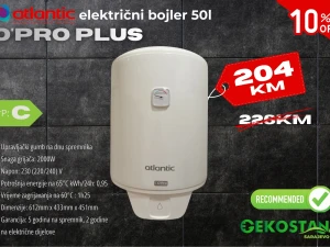 Bojler el. Atlantic O'PRO PLUS 50l /Ugradnja 80KM/AKCIJA -10%