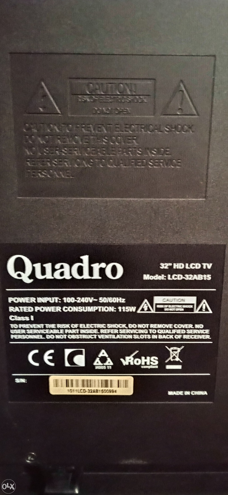 Tv plazma za dijelove Quadro