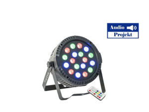 LED PAR IBIZA THINPAR 18X1W RGB  18x1W LED
