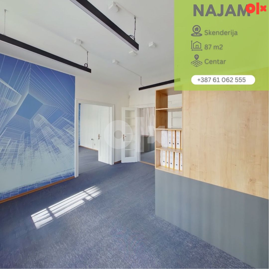 100458 Višenamjenski poslovni prostor za najam 80m2, Skenderija