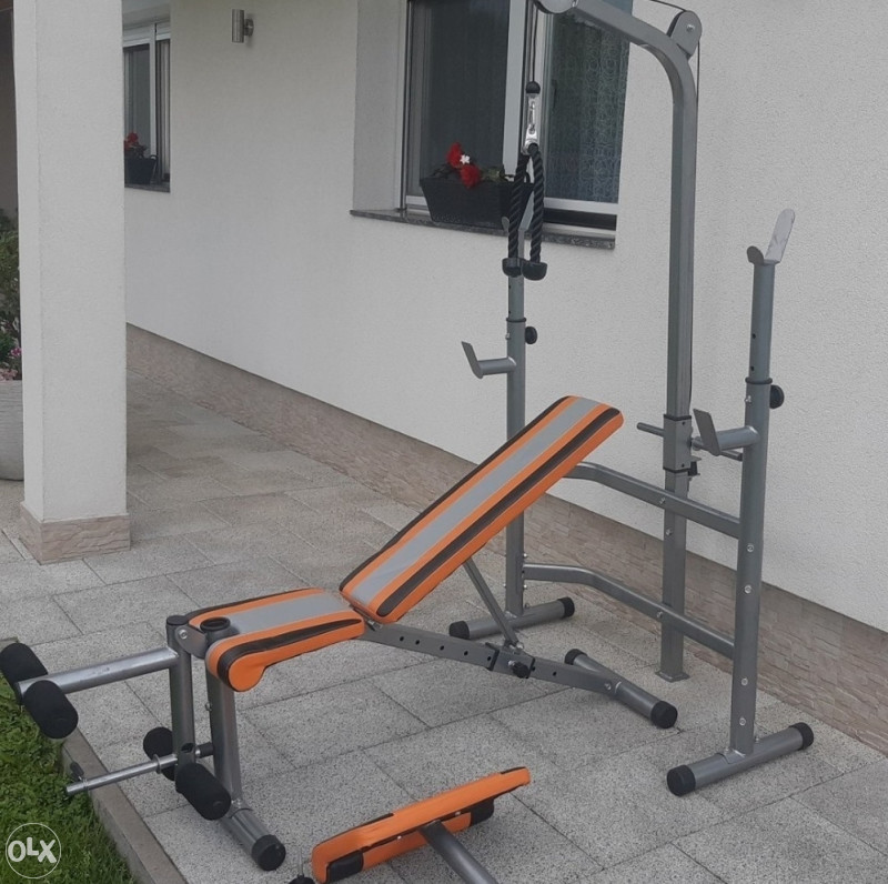 Bench klupa sa lat nastavkom/Teretana kućna tegovi/NOVO