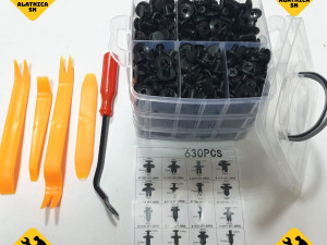 Veliki set kopči za tapaciranje 630 kom