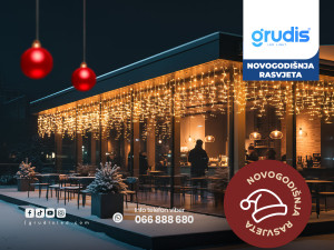 NOVOGODISNJA RASVJETA UKRASI NOVOGODISNJI