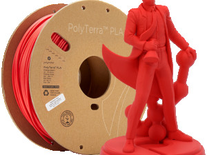 3D PLA Filament PolyMaker PolyTerra 1,75 mm 1 kg Red