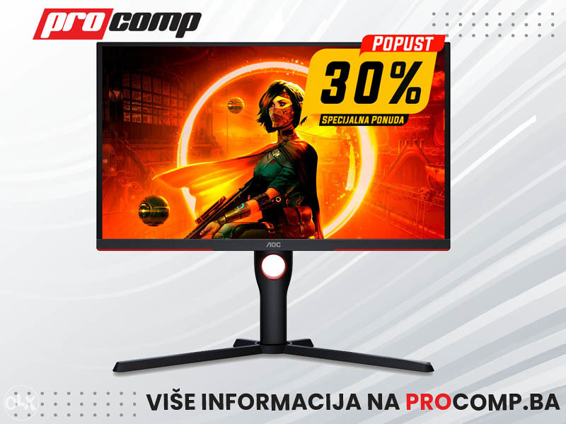 GAMING MONITOR AOC 25G3ZM/BK, 240HZ 1MS - Monitori - OLX.ba