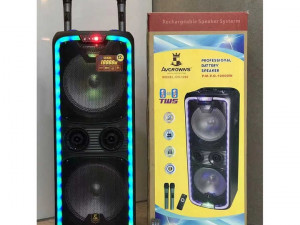 Veliki karaoke zvucnik sa 2 mikrofona bezicni extra bas