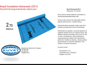 Knauf Homeseal LDS 5, parna brana visoke kvalitete