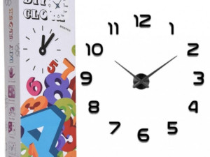 Zidni sat ukrasni dekorativni 3D crni, silver, zlato