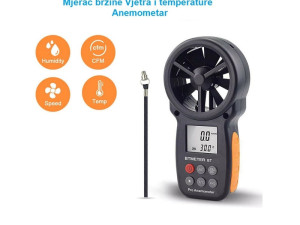 Anemometar mjerac brzine zraka Vazduha i temperature