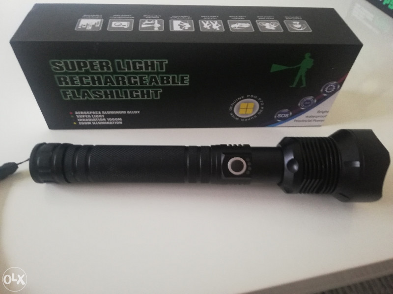 Baterijska svjetiljka lampa punjiva led BATERIJA za lov