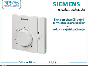 SIEMENS RAA31 Elektromehanički sobni termostat