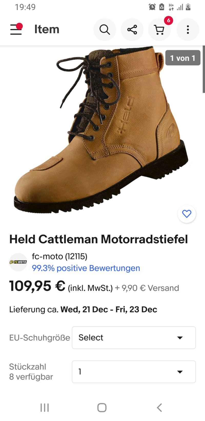 Held Cattleman čizme br 43
