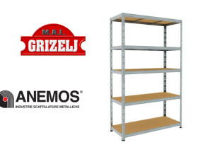 Metalna polica stalaža stalaze 200x120x50 1250kg PROFESIONALNA