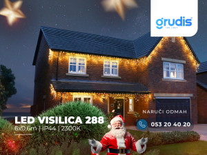 LED ZAVJESA SIGA 288 6x0,6m IP44 NOVOGODISNJA RASVJETA