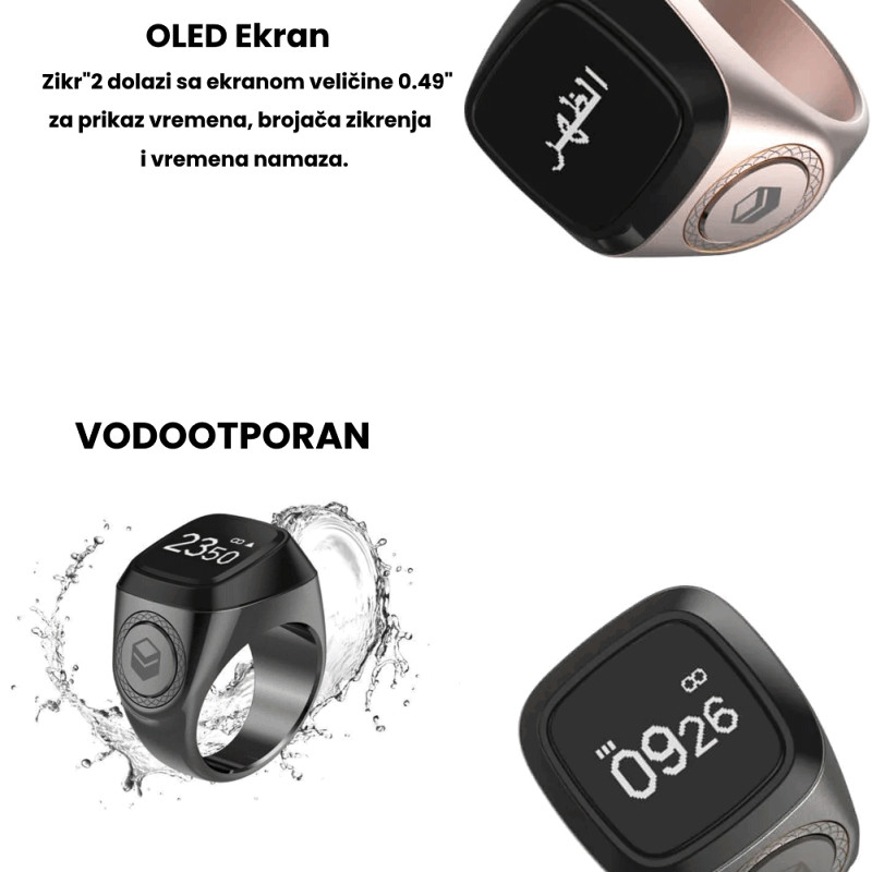 Smart Digitalni Tespih/Zikr Prsten