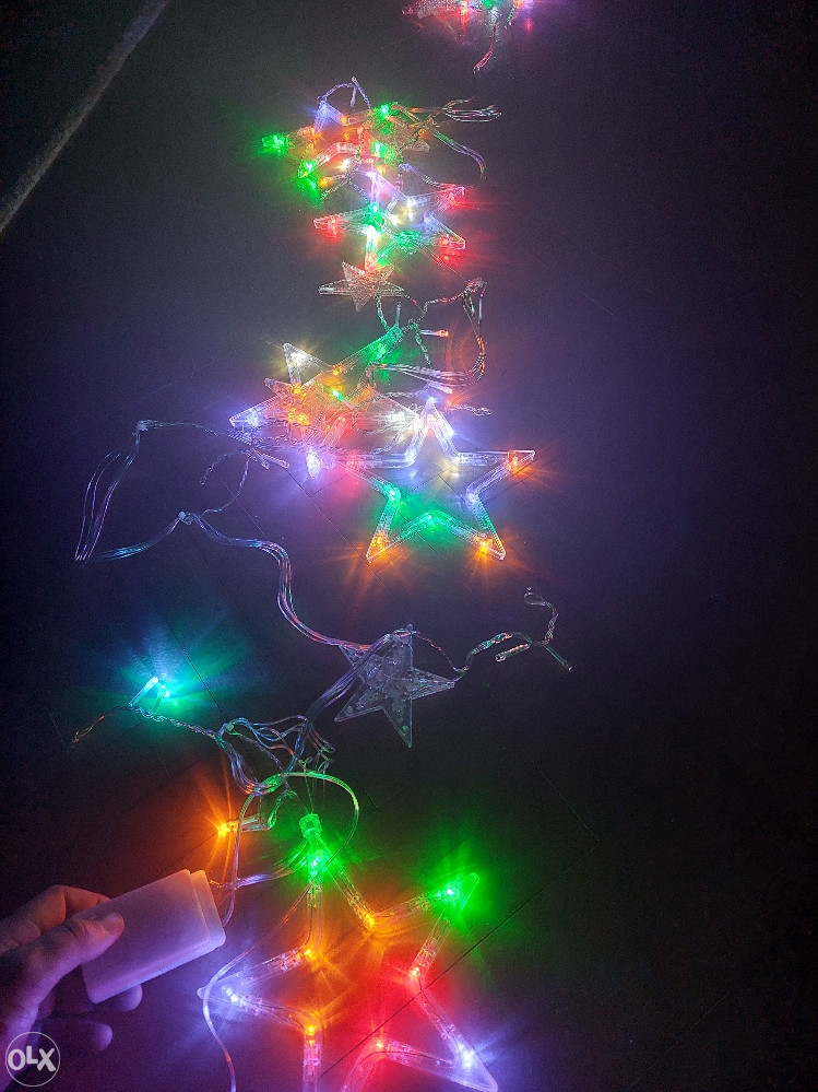 Novogodisnje lampice ukras jelka dekoracija kuce ZVEZDA