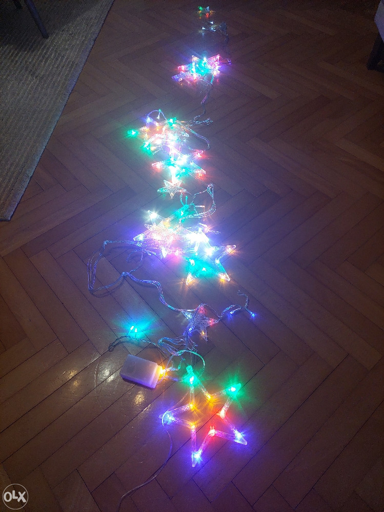 Novogodisnje lampice ukras jelka dekoracija kuce ZVEZDA