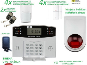 Wifi alarm + GSM alarm alarmni sistem