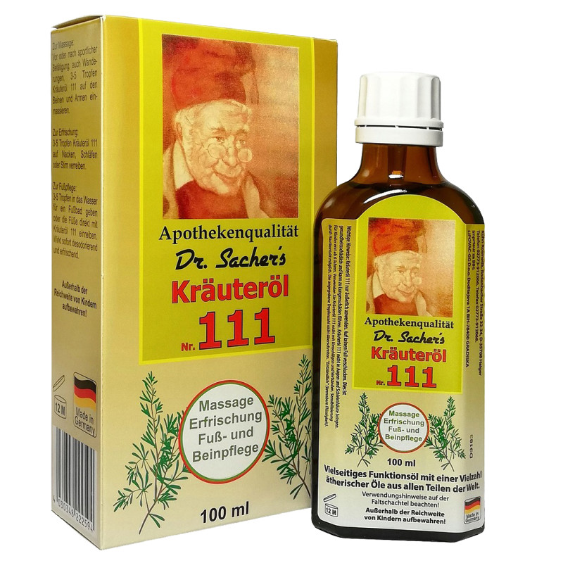 Ulje biljno 111 trava 100ml Dr Sachers