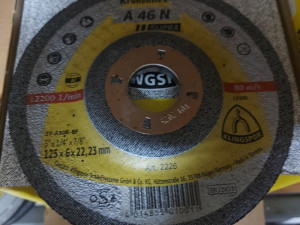 Brusna ploca za aluminijum 125x6