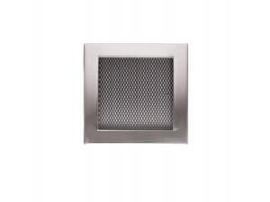 Ventilacijska rešetka 17×17 brušeni čelik - NORDFLAM
