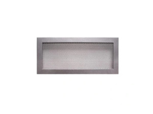 Ventilacijska rešetka 17×37 brušeni čelik – NORDFLAM