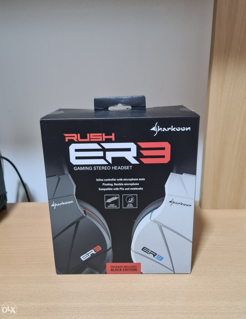 Slusalice sa mikrofonom Sharkoon gaming RUSH ER3 PC slušalice - Main Image