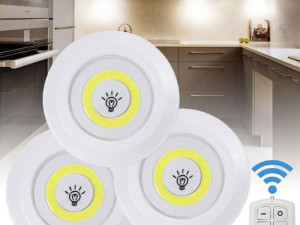 3x led Lampa bežična s daljinskim upravljačem