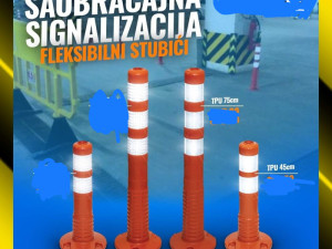Fleksibilni stubici stub parking gumeni 30cm 45cm 75cm