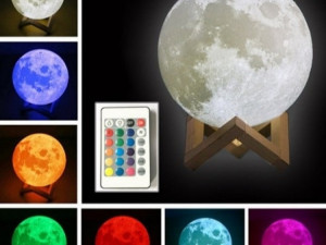 Moon light lampa dekorativna noćna 3D mjesec