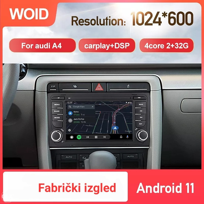 Audi A4 B7 Multimedia Android 2/32G Navigacija +Kamera 10KM - CD/DVD/MC ...