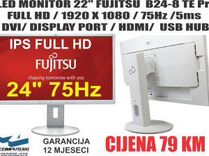 LED MONITOR 24"  FULL HD / 75Hz / IPS  /  24 inča FUJITSU