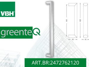 Rukohvat za vrata 600mm 90stepeni INOX