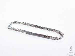 Muska narukvica srebro 925 srebrena kraljevski vez rad