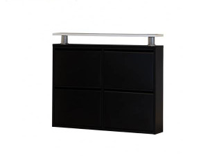 Cipelar metalni 2+2 ladice crni