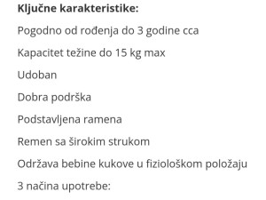 SAFETY 1ST Physionest kengur nosiljka za bebe - do 15kg